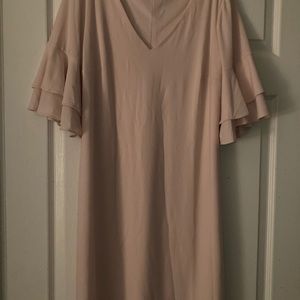 Peach bell sleeve dress never worn